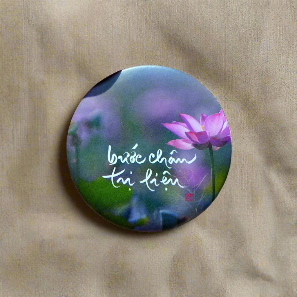 PIN THƯ PHÁP 4x4CM