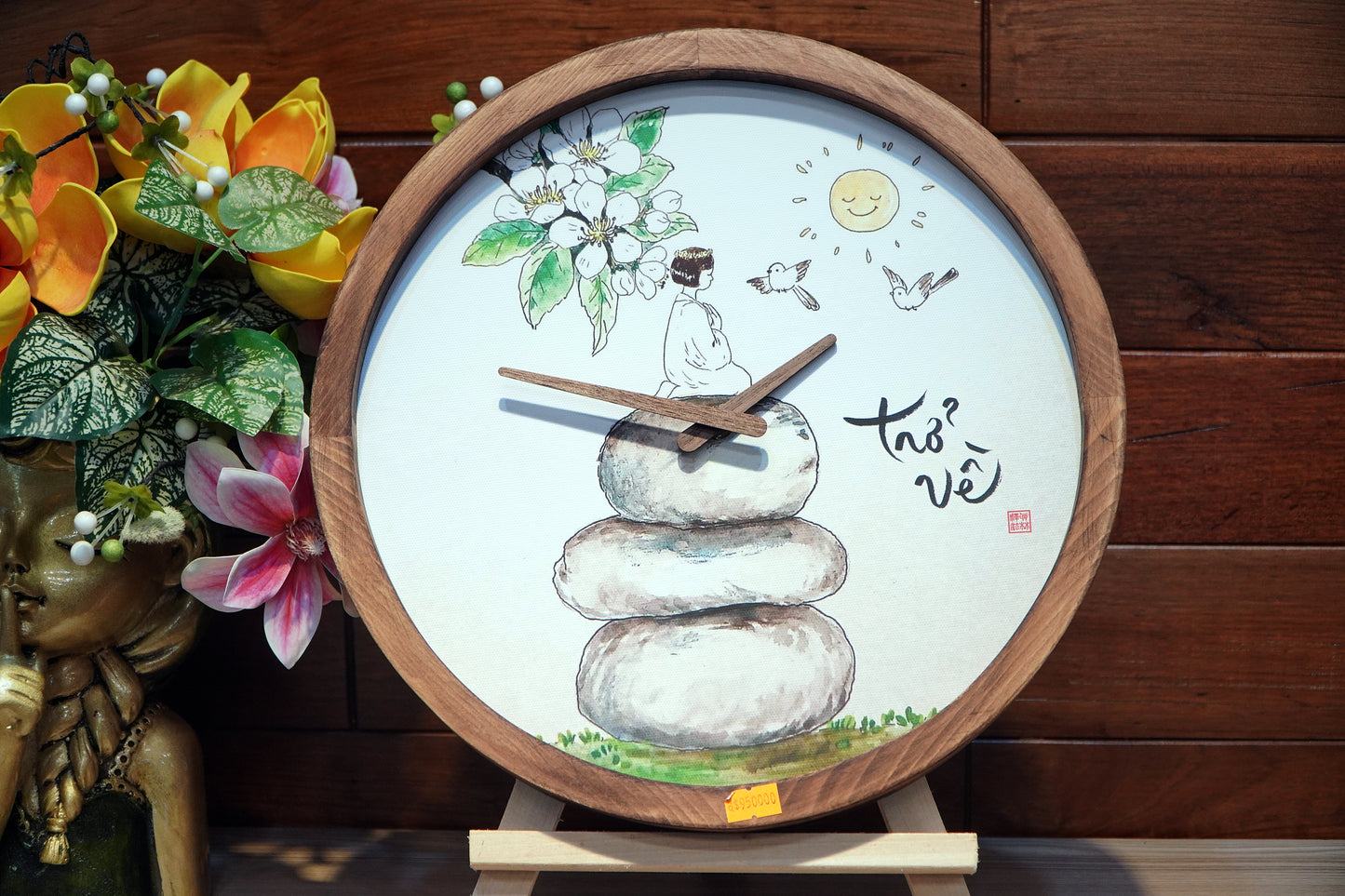 ĐỒNG HỒ TRANH CANVAS TRÒN 30x30