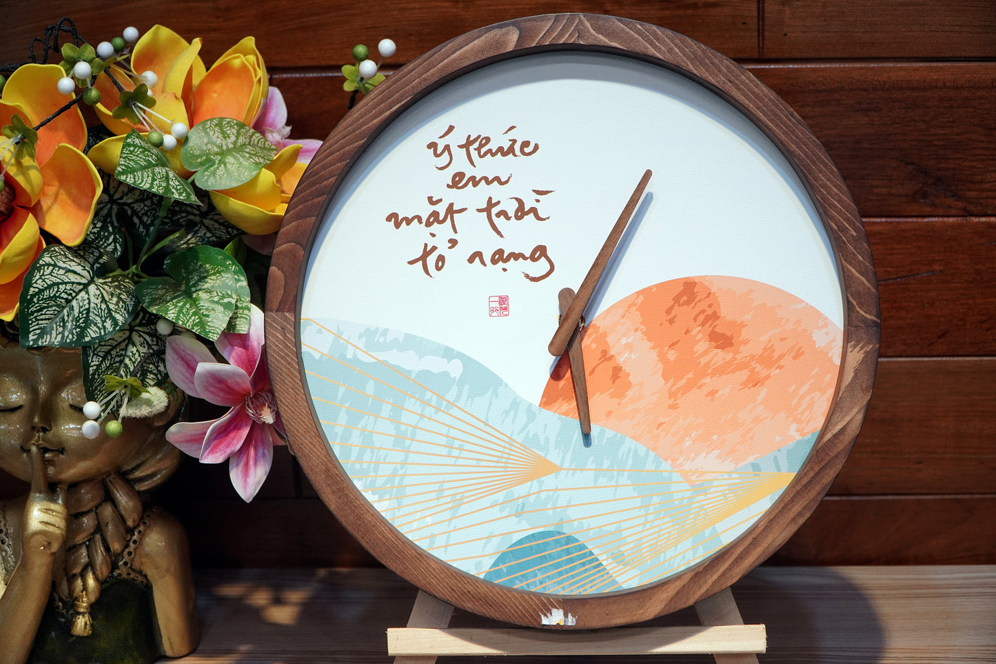 ĐỒNG HỒ TRANH CANVAS TRÒN 30x30