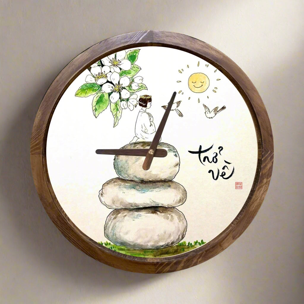 ĐỒNG HỒ TRANH CANVAS TRÒN 30x30