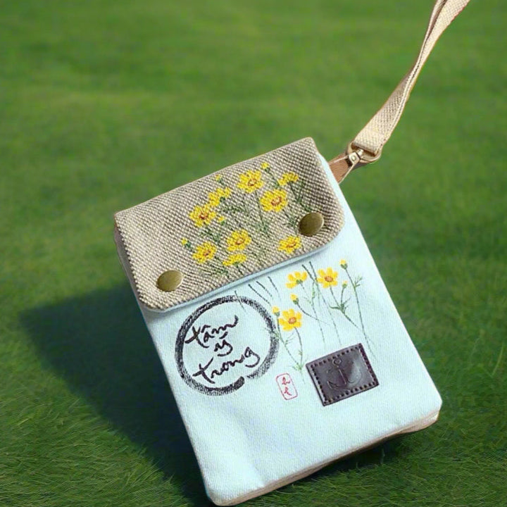 TÚI CANVAS ĐEO CHÉO THỦ CÔNG VẼ TAY