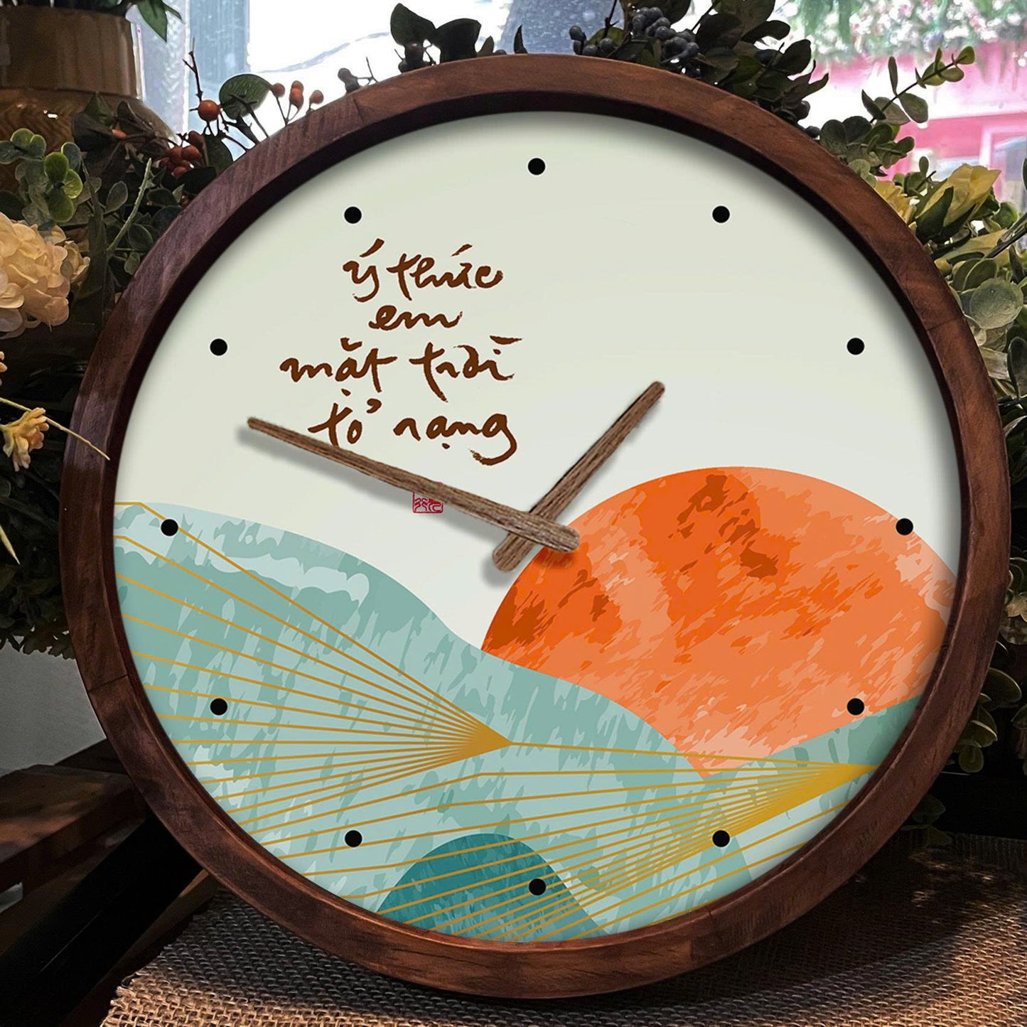 ĐỒNG HỒ TRANH CANVAS TRÒN 30x30