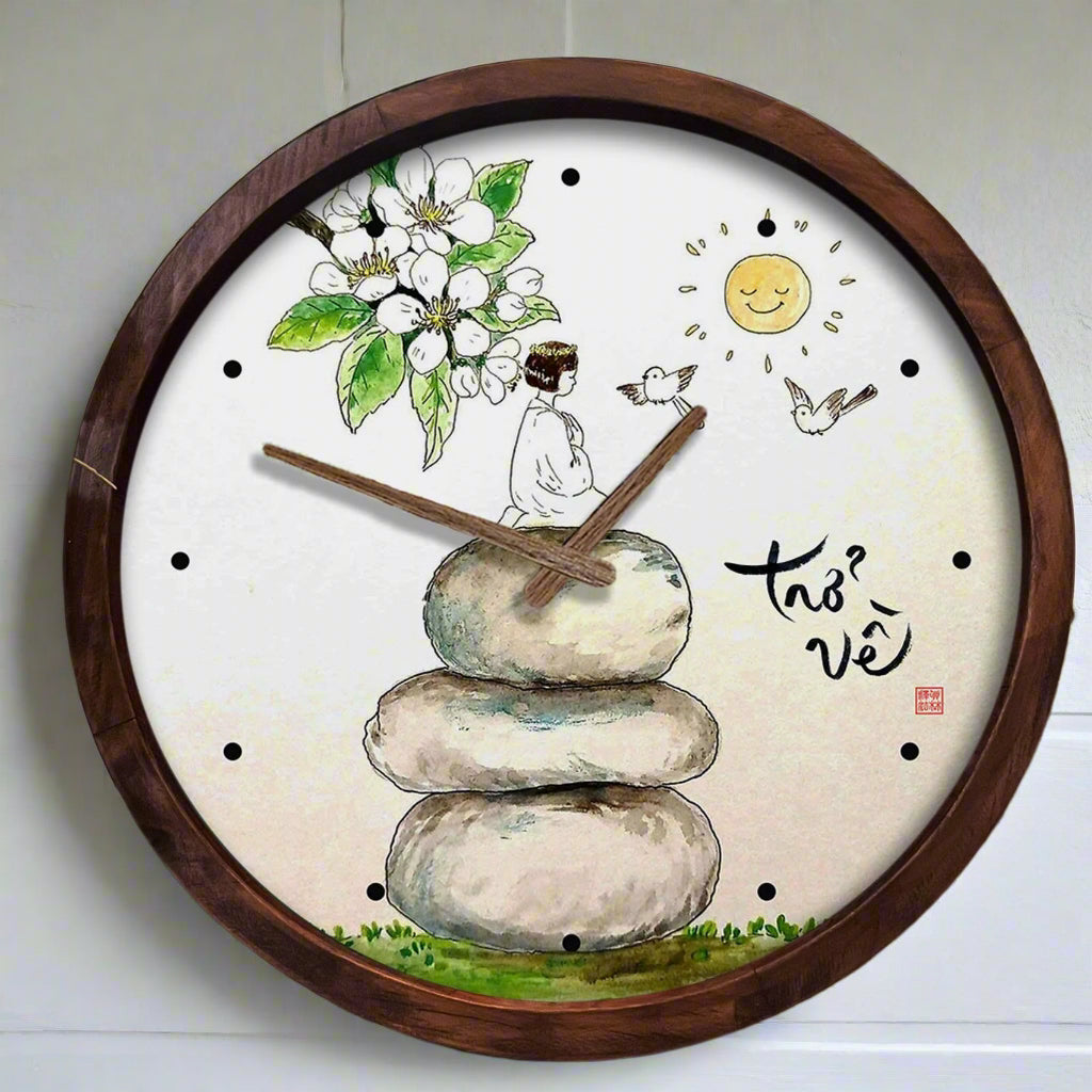 ĐỒNG HỒ TRANH CANVAS TRÒN 30x30
