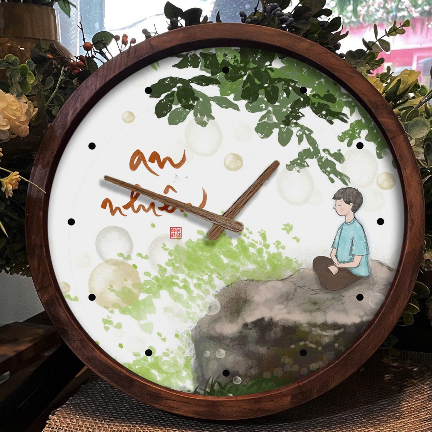 ĐỒNG HỒ TRANH CANVAS TRÒN 30x30