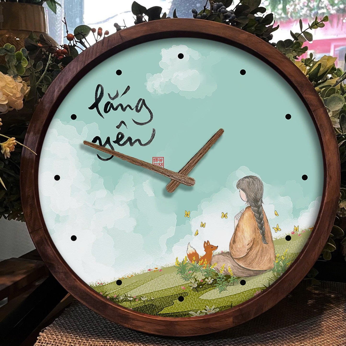 ĐỒNG HỒ TRANH CANVAS TRÒN 30x30