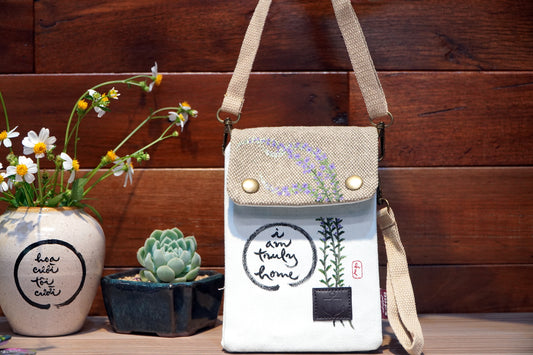 TÚI CANVAS ĐEO CHÉO THỦ CÔNG VẼ TAY